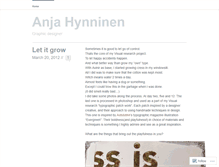 Tablet Screenshot of anjahynninen.wordpress.com