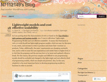 Tablet Screenshot of n7112149.wordpress.com