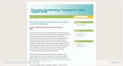 Desktop Screenshot of forensichandwritingexpertindia.wordpress.com