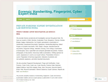 Tablet Screenshot of forensichandwritingexpertindia.wordpress.com