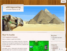 Tablet Screenshot of addictegamerlog.wordpress.com
