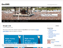 Tablet Screenshot of geosms.wordpress.com
