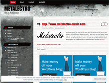 Tablet Screenshot of metalectro.wordpress.com