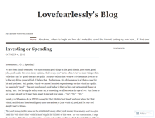 Tablet Screenshot of lovefearlessly.wordpress.com