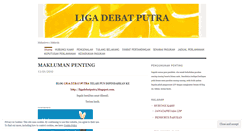 Desktop Screenshot of ligadebatputra.wordpress.com