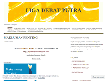 Tablet Screenshot of ligadebatputra.wordpress.com