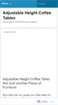 Mobile Screenshot of adjustableheightcoffeetables.wordpress.com