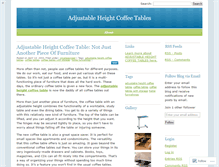 Tablet Screenshot of adjustableheightcoffeetables.wordpress.com