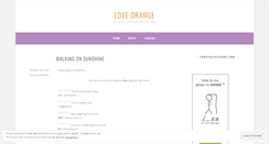 Desktop Screenshot of loveorange55.wordpress.com