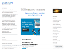 Tablet Screenshot of dogmacero.wordpress.com