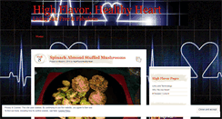 Desktop Screenshot of highflavorhealthyheart.wordpress.com