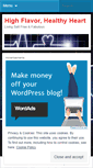 Mobile Screenshot of highflavorhealthyheart.wordpress.com
