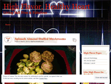 Tablet Screenshot of highflavorhealthyheart.wordpress.com