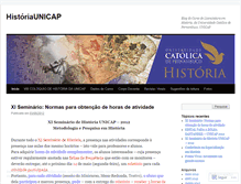 Tablet Screenshot of historiaunicap.wordpress.com