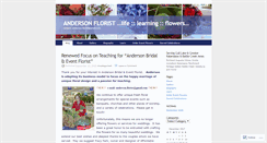 Desktop Screenshot of andersonflorist.wordpress.com