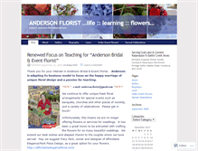 Tablet Screenshot of andersonflorist.wordpress.com