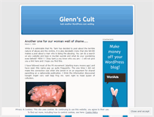 Tablet Screenshot of glennscult.wordpress.com