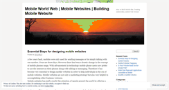 Desktop Screenshot of mobileworldweb.wordpress.com