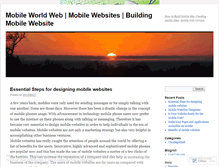 Tablet Screenshot of mobileworldweb.wordpress.com