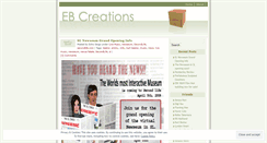 Desktop Screenshot of ebcreations.wordpress.com