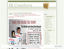 Tablet Screenshot of ebcreations.wordpress.com