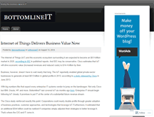 Tablet Screenshot of bottomlineit.wordpress.com