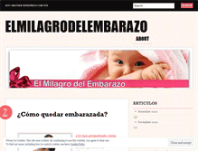 Tablet Screenshot of elmilagrodelembarazo.wordpress.com