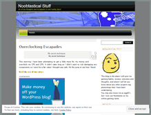 Tablet Screenshot of noobtastical.wordpress.com