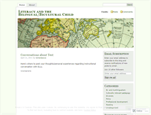 Tablet Screenshot of literacyandbilingualism.wordpress.com