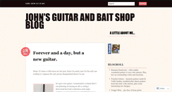 Desktop Screenshot of johnsguitarandbaitshop.wordpress.com