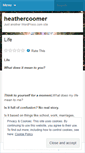 Mobile Screenshot of heathercoomer.wordpress.com