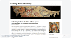 Desktop Screenshot of learningpoliticaleconomy.wordpress.com