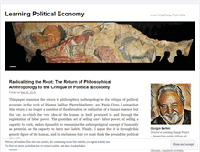 Tablet Screenshot of learningpoliticaleconomy.wordpress.com