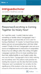 Mobile Screenshot of intriguedscholar.wordpress.com