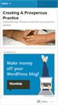 Mobile Screenshot of creatingaprosperouspractice.wordpress.com