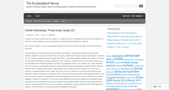 Desktop Screenshot of bishopsreviews.wordpress.com