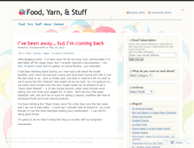 Tablet Screenshot of foodyarnstuff.wordpress.com