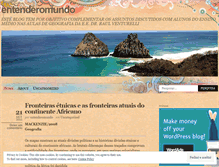 Tablet Screenshot of entenderomundo.wordpress.com