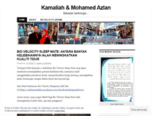 Tablet Screenshot of mohamedazlan.wordpress.com