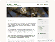 Tablet Screenshot of jallisoncook.wordpress.com