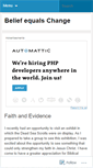 Mobile Screenshot of beliefequalschange.wordpress.com