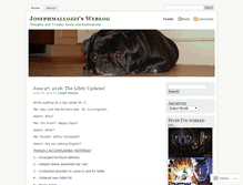 Tablet Screenshot of josephmallozzi.wordpress.com