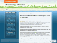 Tablet Screenshot of meditationcalifornia.wordpress.com