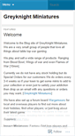 Mobile Screenshot of greyknightminiatures.wordpress.com