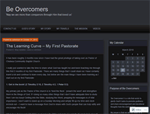 Tablet Screenshot of beovercomers.wordpress.com