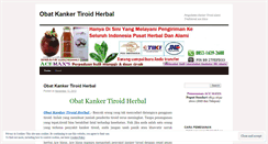 Desktop Screenshot of obatkankertiroidherbalblog.wordpress.com