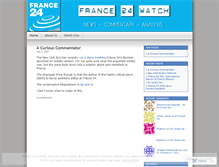 Tablet Screenshot of france24watch.wordpress.com