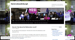 Desktop Screenshot of fairervotesedinburgh.wordpress.com