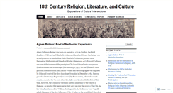 Desktop Screenshot of 18thcenturyculture.wordpress.com