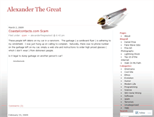 Tablet Screenshot of alexandersarchive.wordpress.com